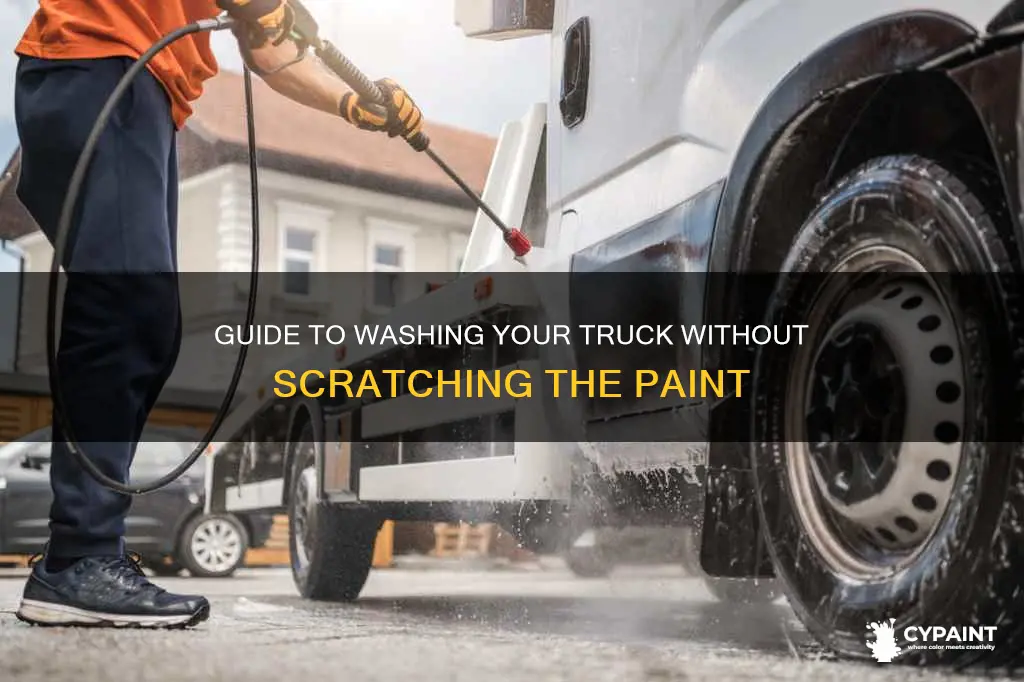 how to wash a truck without scratching the paint