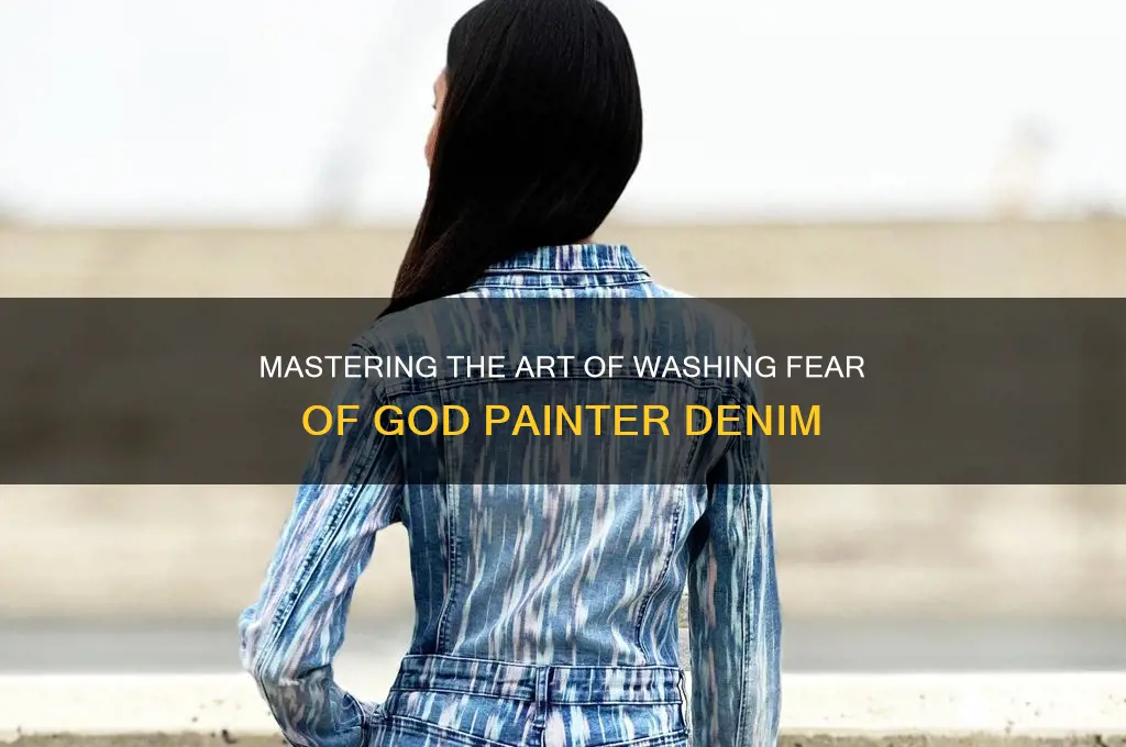 how to wash fear of god painter denim