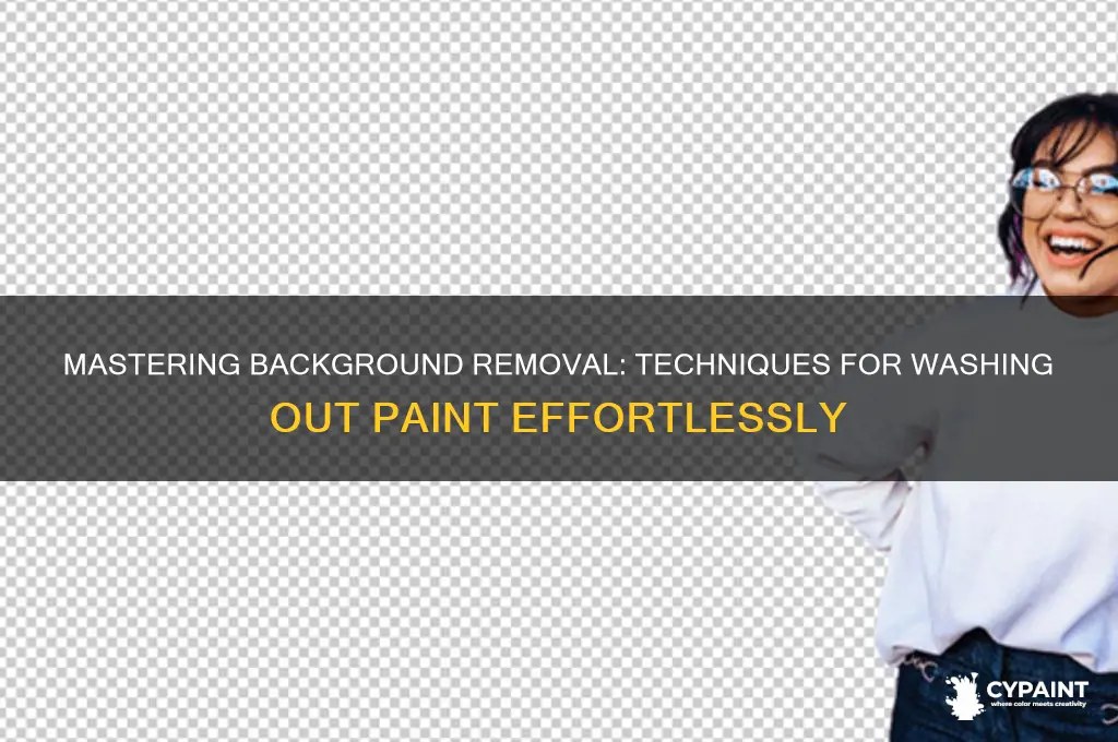 how to wash out a bacground in painting