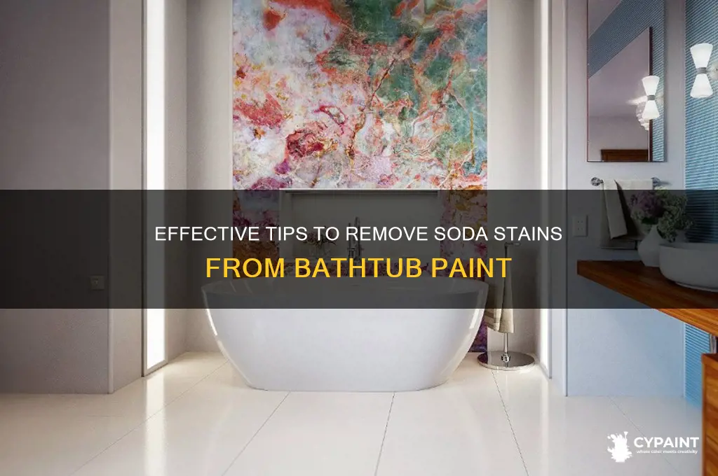 how to wash paints stained with soda in the bathtub