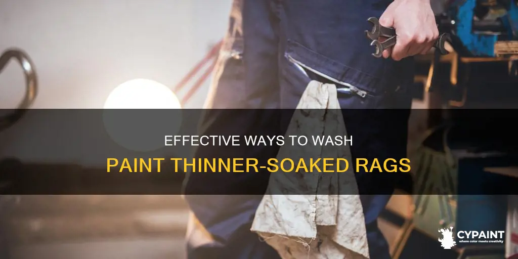 how to wash rags with paint thinner on them