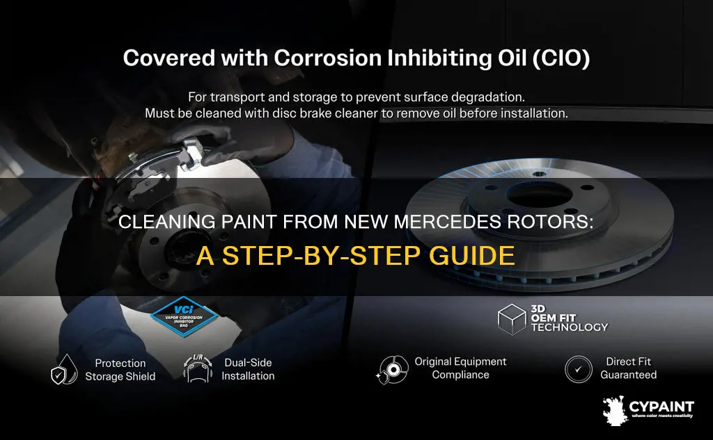 how to wash the paint from new mercedes rotors