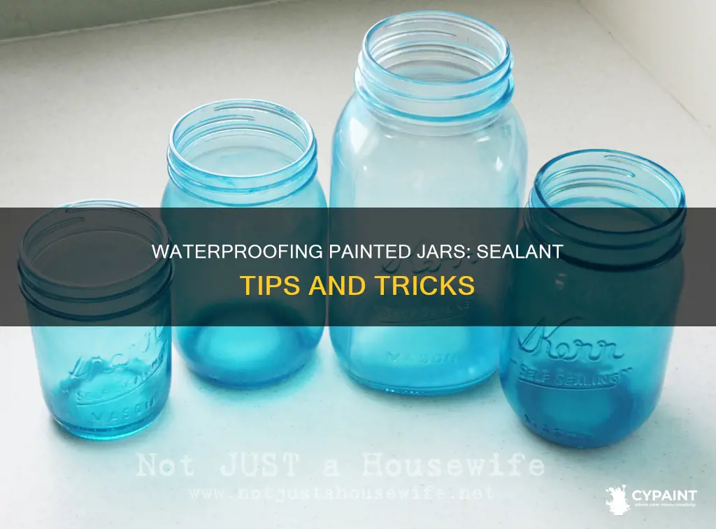 how to waterproof the inside of a painted jar