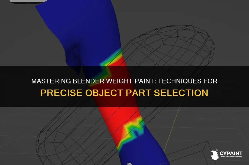 how to weight paint a part of object in blender