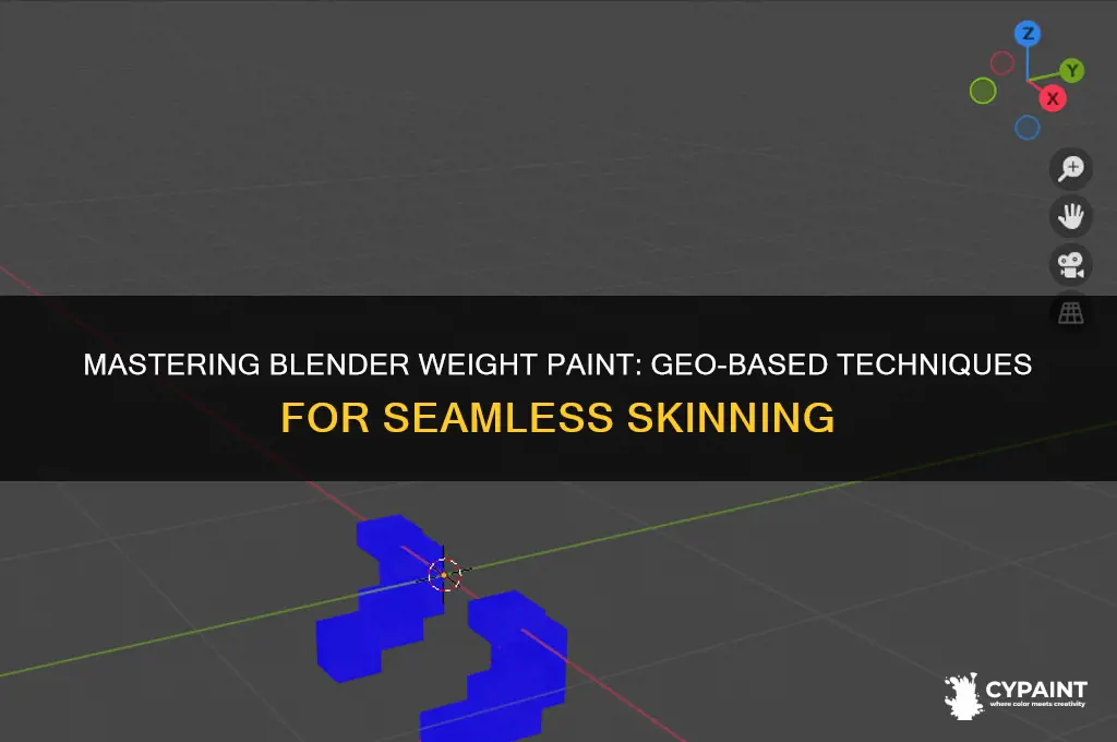 how to weight paint through geo in bkender