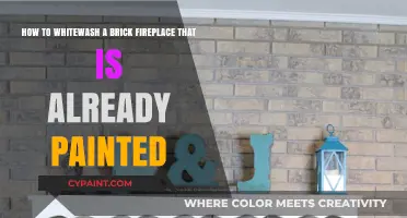 Refresh Your Painted Brick Fireplace: A Whitewashing Guide for Beginners