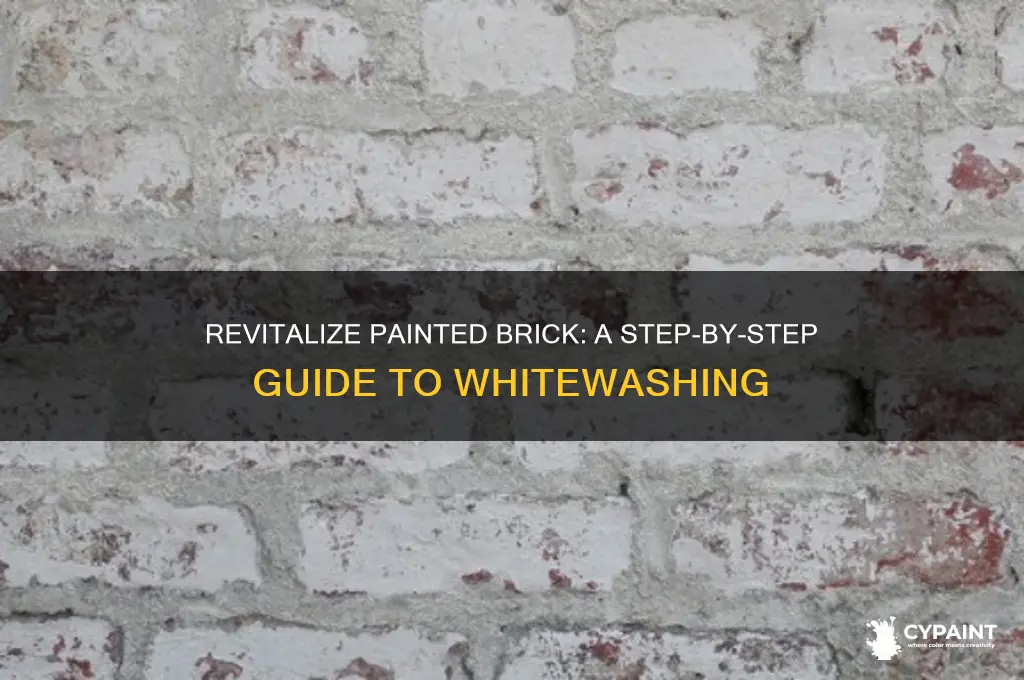 how to whitewash brick that is already painted