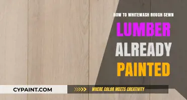 Whitewashing Over Painted Rough-Sewn Lumber: A Step-by-Step Guide