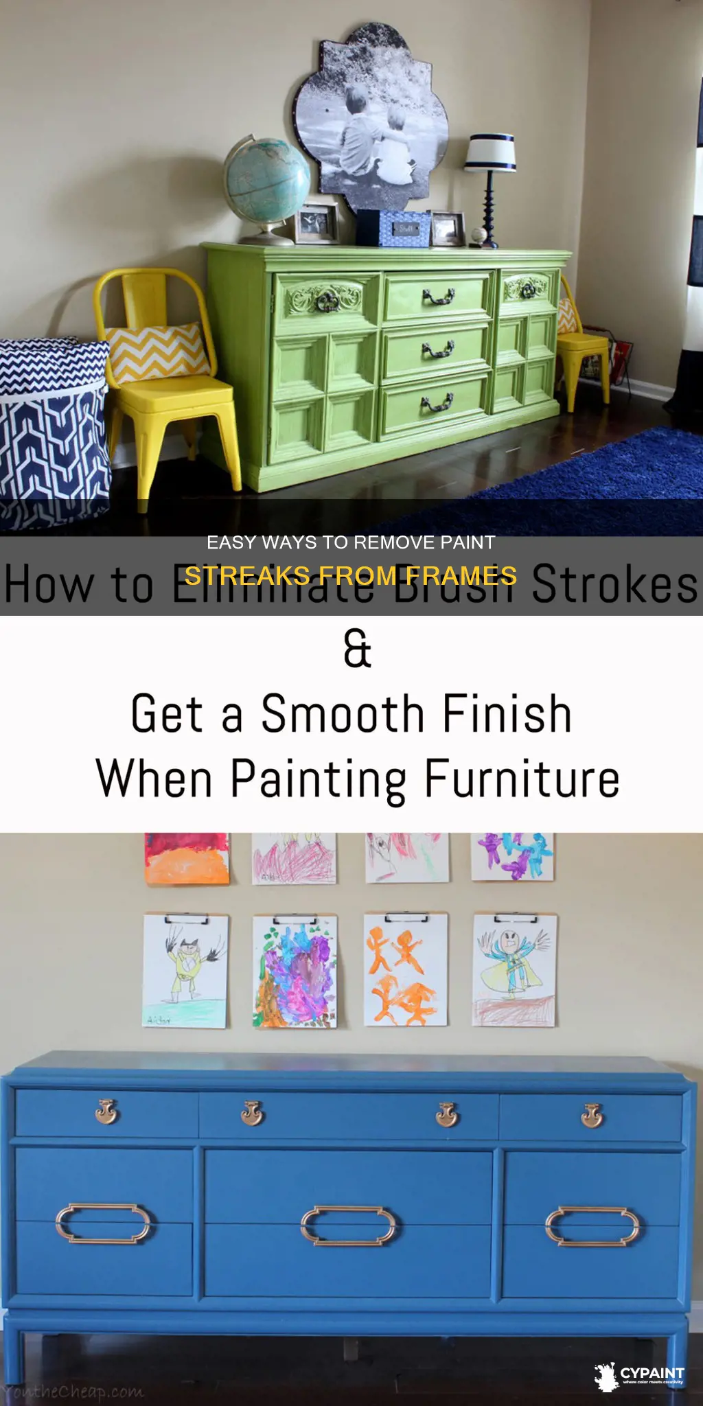 how to wioe off paint strwaks from the frame