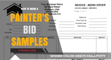 Crafting Winning Painter's Bids: Effective Wording for Sample Proposals