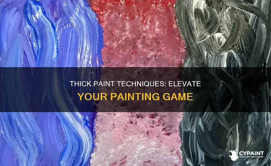how to work with thicker paint on my painting
