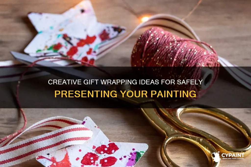 how to wrap a painting as a gift