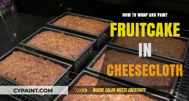 Cheesecloth-Wrapped Fruitcake: Creative Wrapping and Painting Techniques Revealed