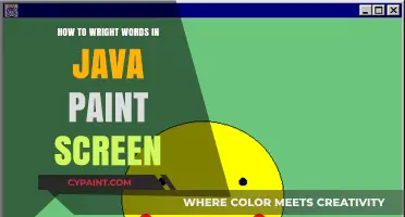 Mastering Java Paint Screen: Writing Words with Precision and Ease