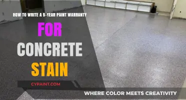 Crafting a Comprehensive 5-Year Paint Warranty for Concrete Stain Applications