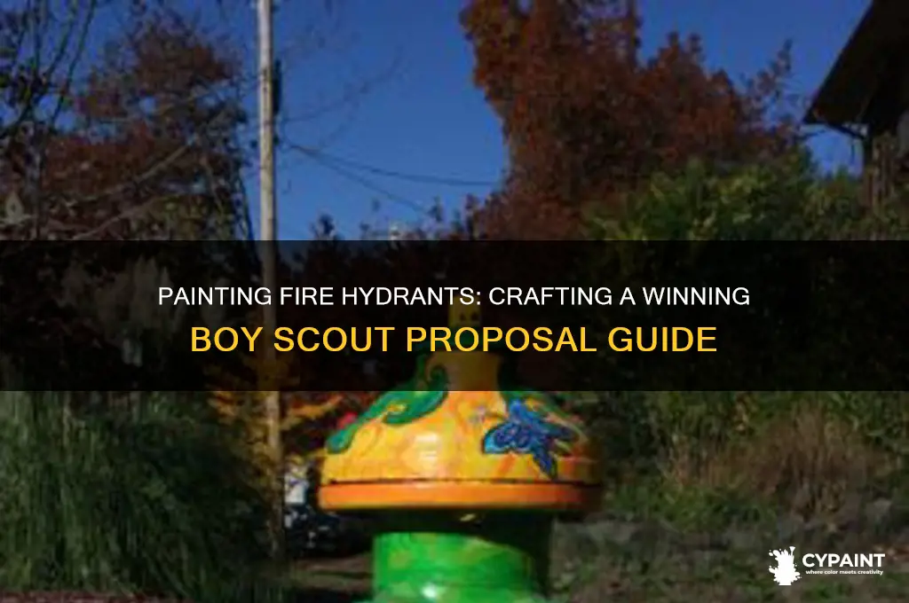 how to write a boyscout proposal for painting fire hydrants
