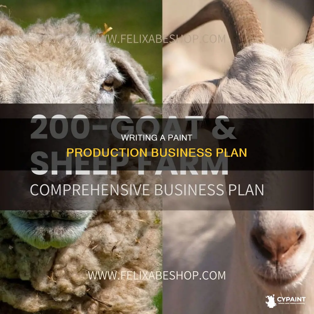 how to write a business plan on paint production