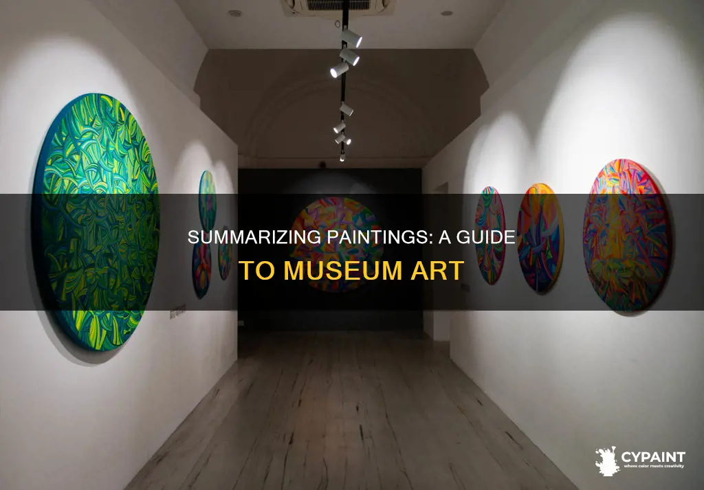 how to write a painting summary in a museum