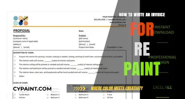 Mastering Invoice Writing for Repaint Services: A Step-by-Step Guide