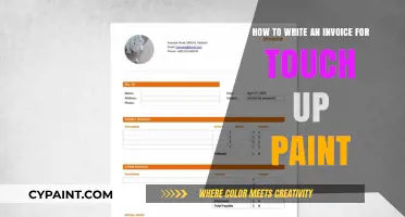 Writing Invoices for Touch-Up Paint: A Simple Guide