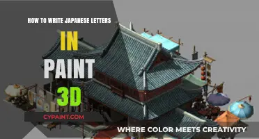 Mastering Japanese Calligraphy: Writing Letters in Paint 3D Easily