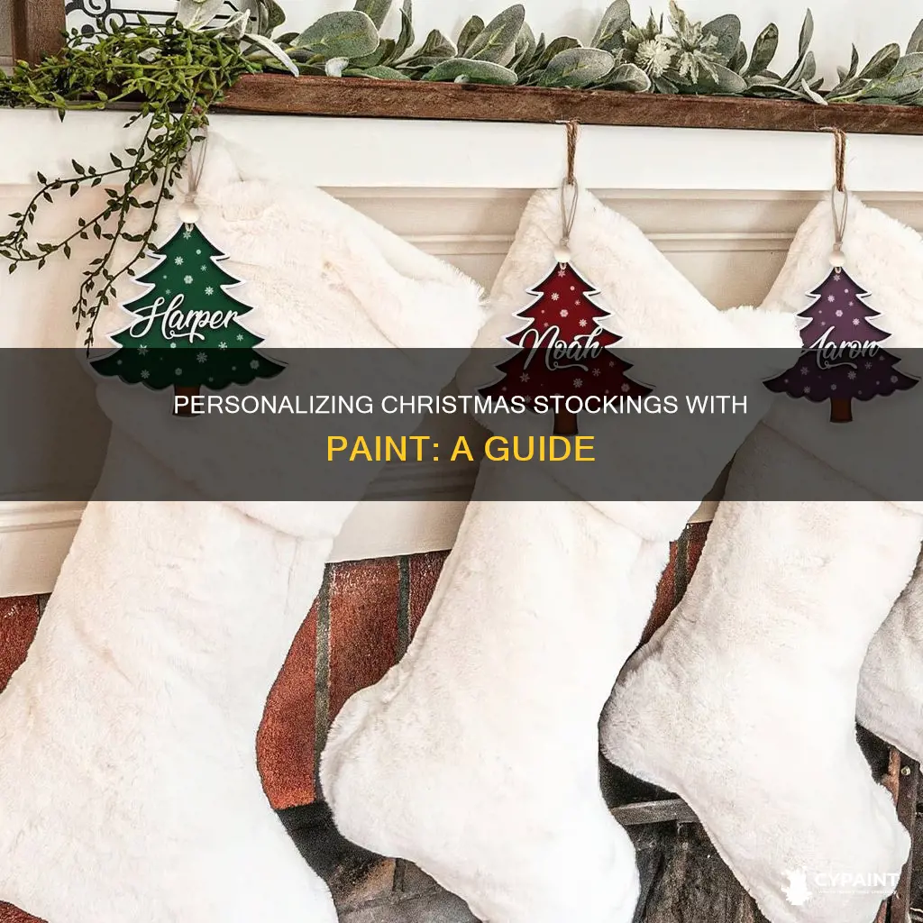 how to write name on christmas stocking with paint