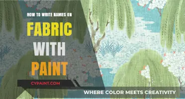 Creative Fabric Painting: Mastering the Art of Writing Names on Fabric