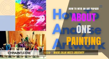 Crafting an Art Paper: Focus on One Painting