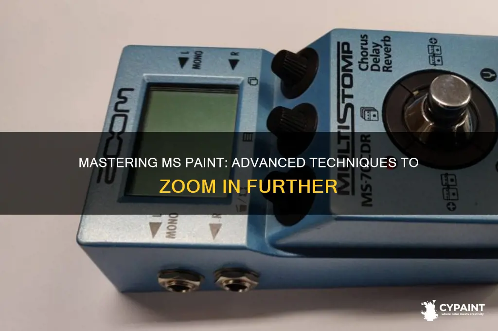 how to zoom in more in ms paint