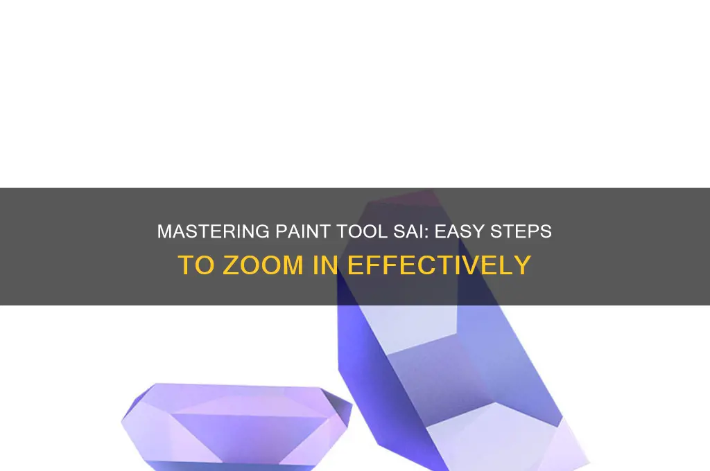 how to zoom in on paint tool sai