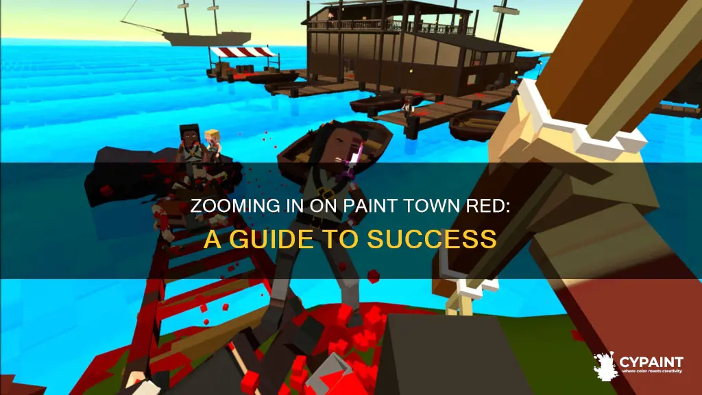 how to zoom in on paint town red level
