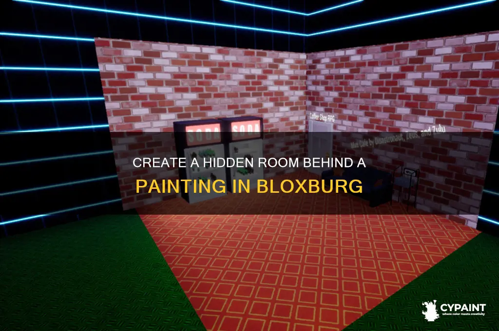 how tomake a secret room behind a painting in bloxburg
