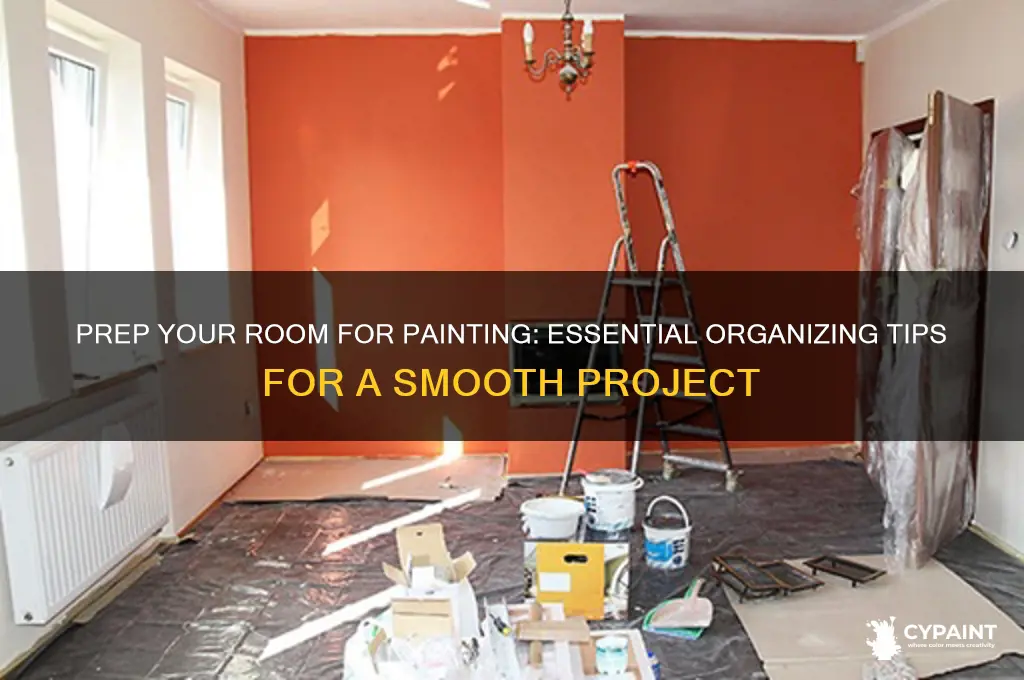 how toorginize your room to prepare your room for painting