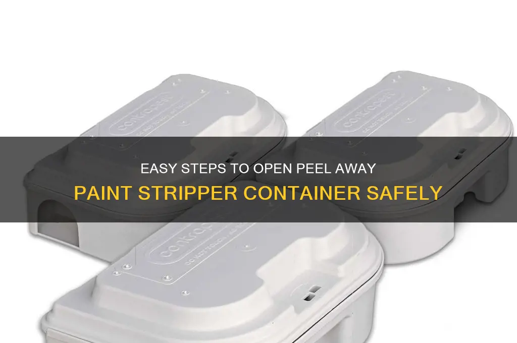 how toto open peel away paint striper container