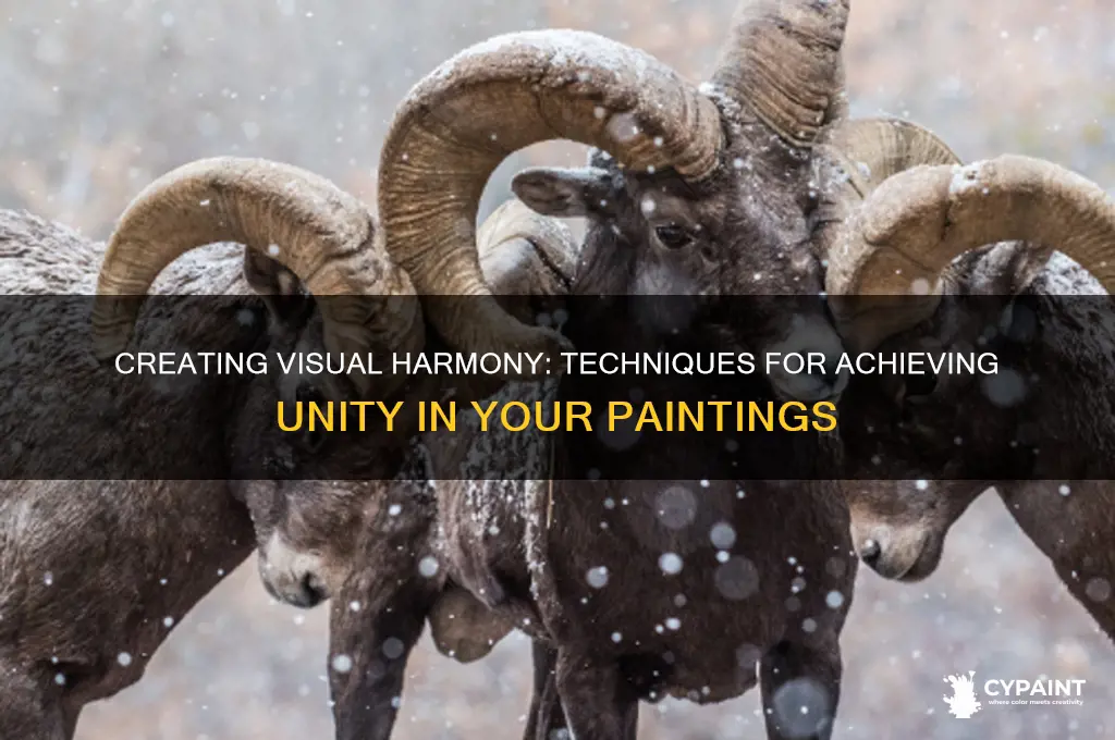 how unity can be provided in a painting