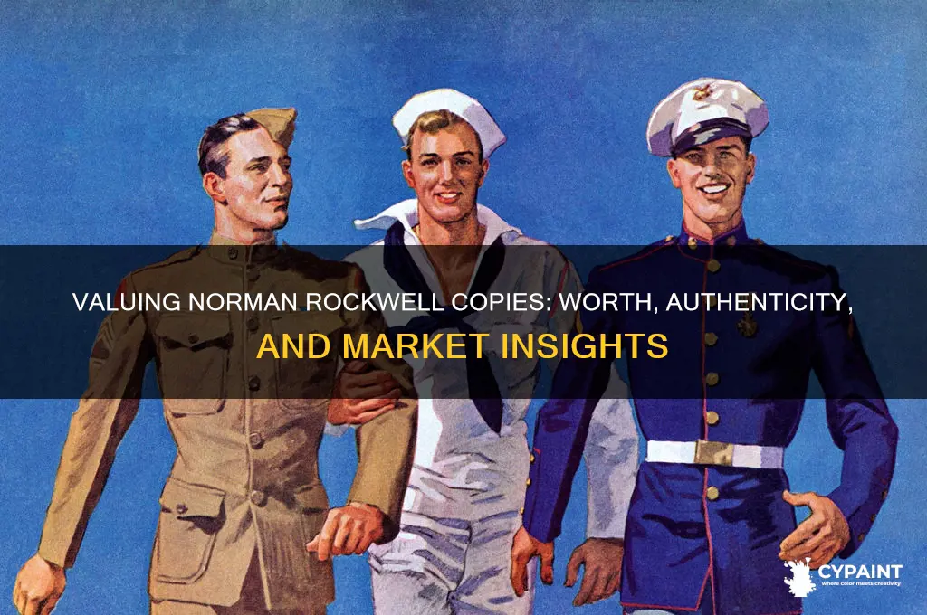 how valuable are copies of norman rockwell paintings