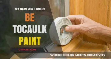 The Perfect Temperature for Caulking Paint Jobs