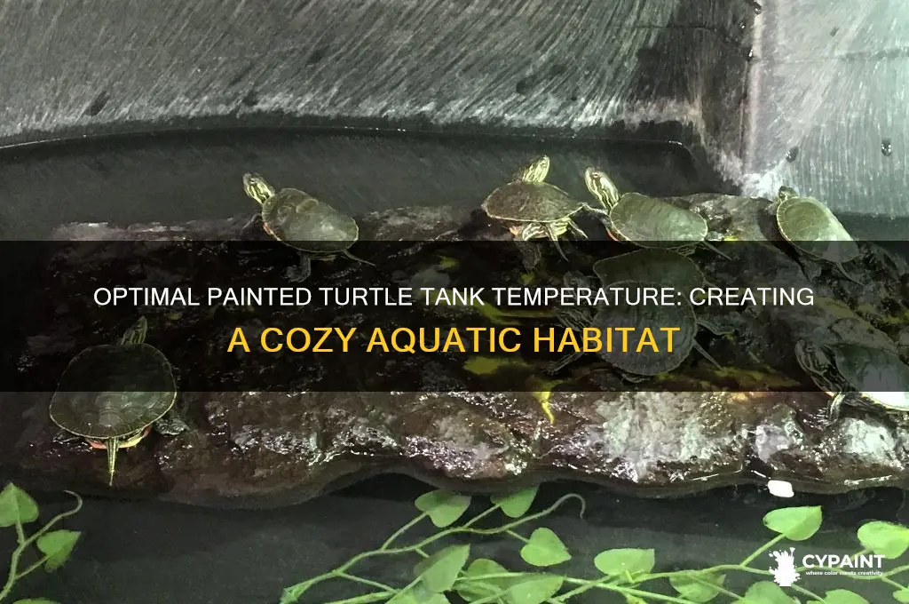 how warm should a painted turtle tank be