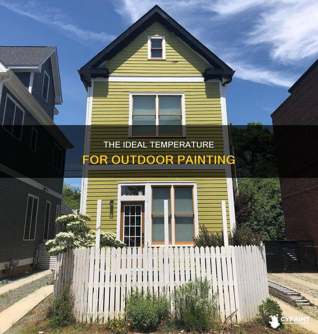 how warm should it be before you paint outside