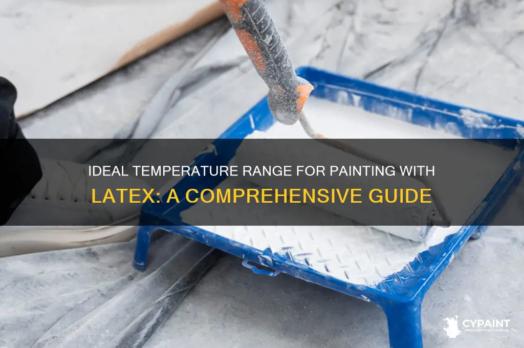 how warm should it be to paint laytex