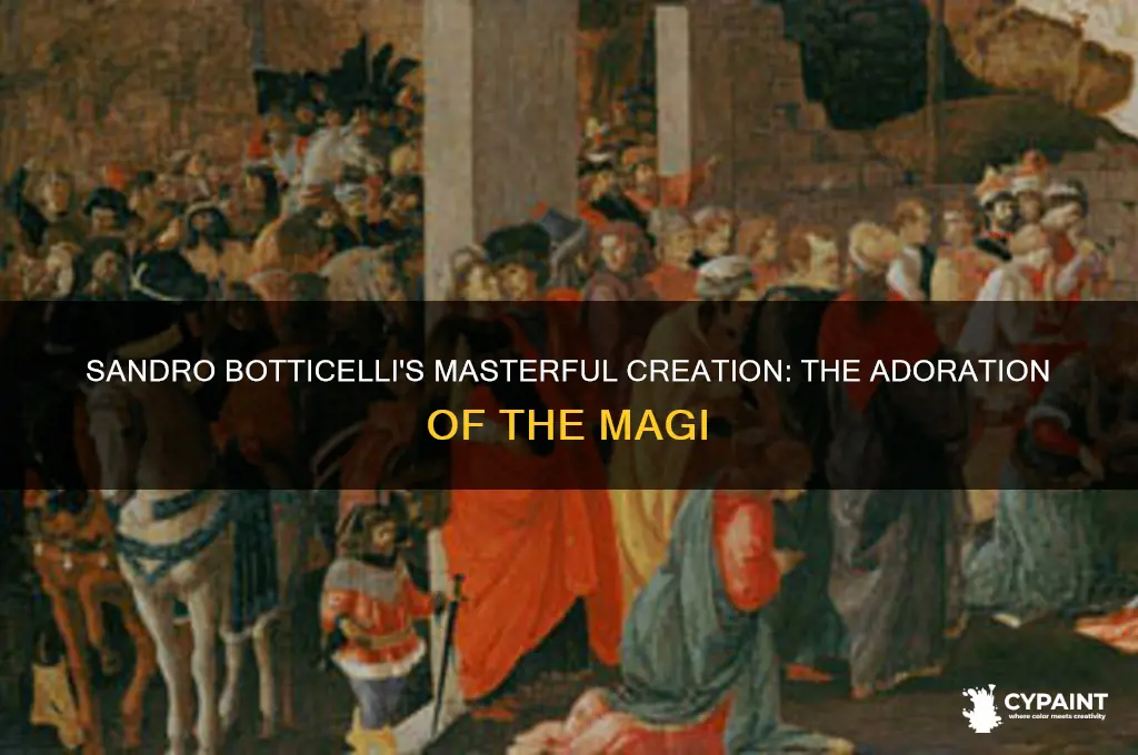 how was the adoration of the magi painted sandro botticelli