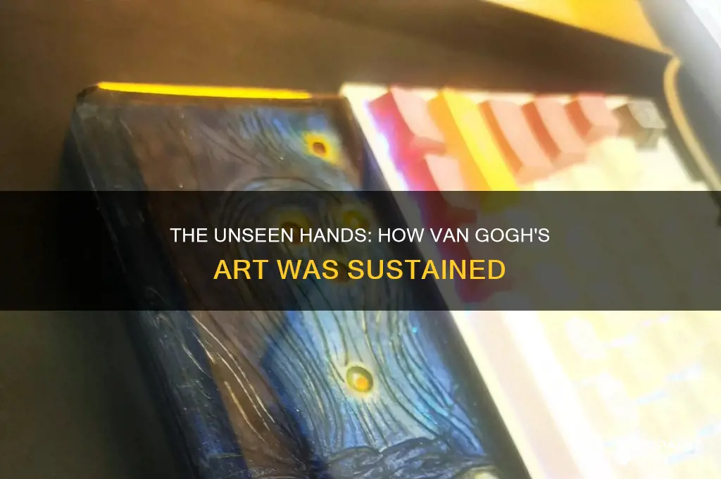 how was van gogh supported while he painted