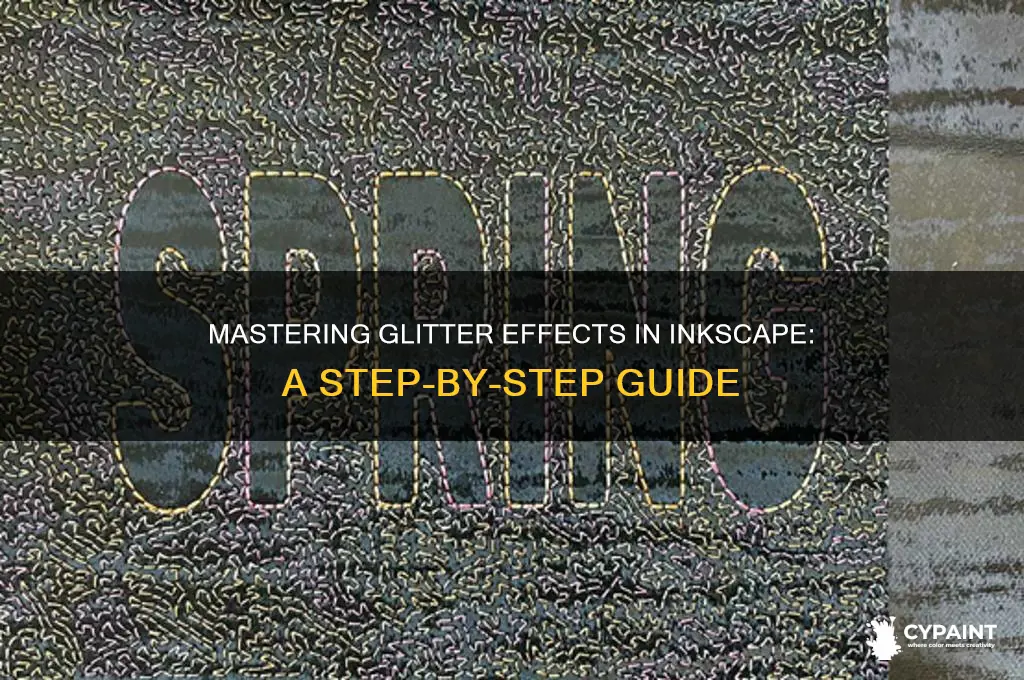 how we can paint giliter colour in inkscape