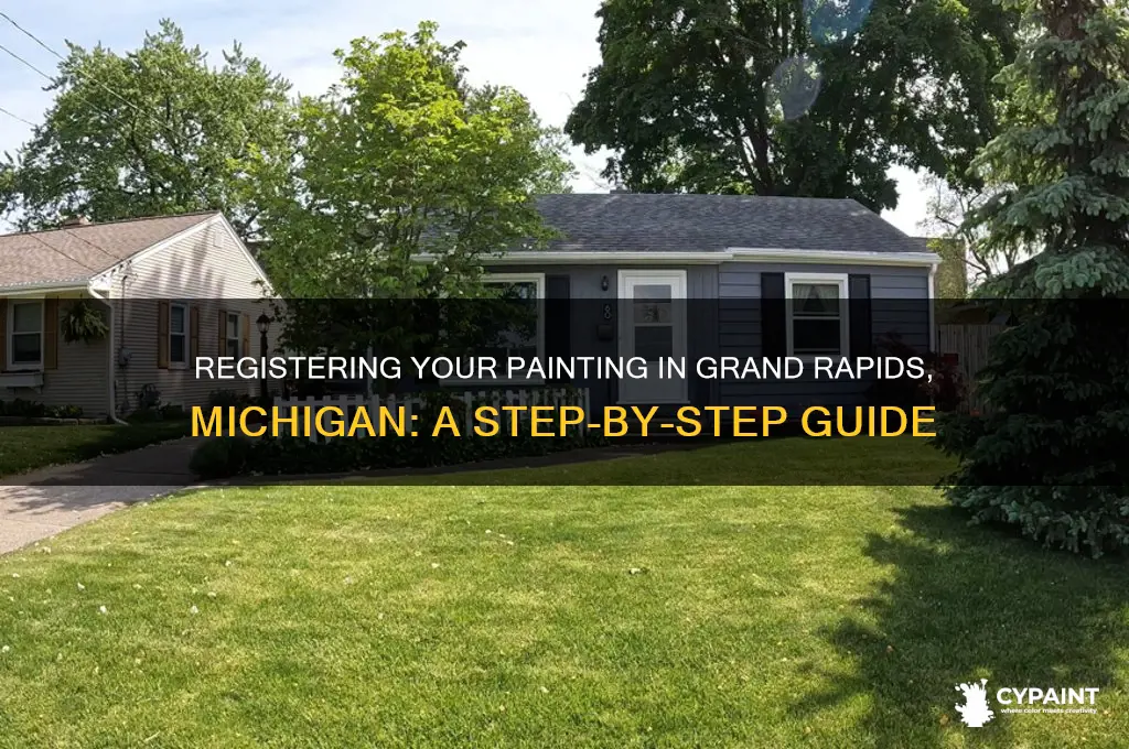how we can register a painting in grand rapids michigan