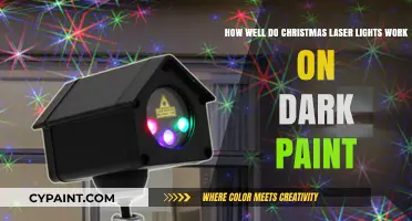 Christmas Laser Lights on Dark Paint: Performance and Effectiveness Explored