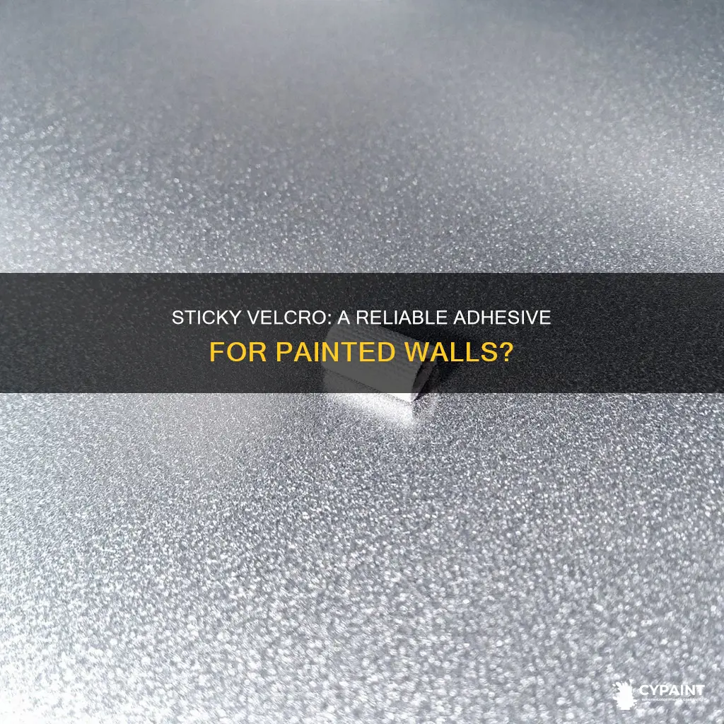 how well does sticky velcro stick to painted surfaces