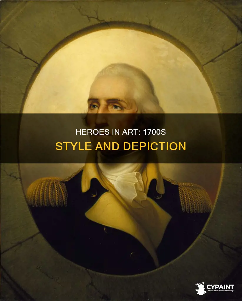 how were heroes depicted in paintings the late 1700s