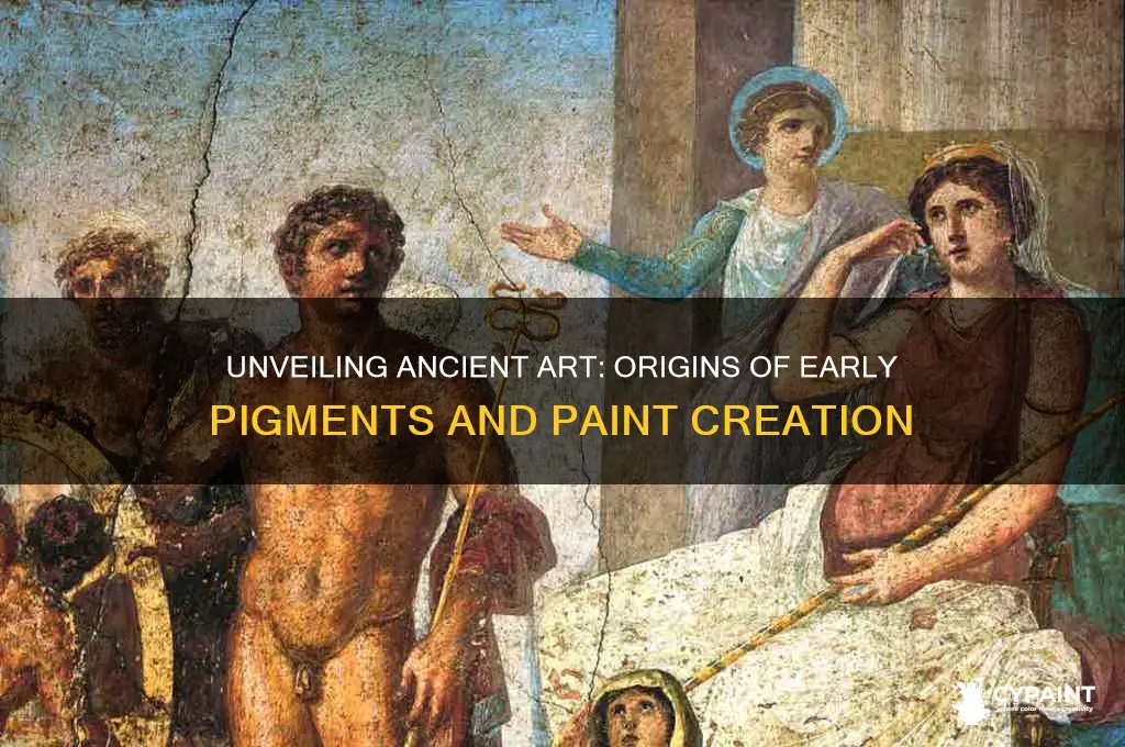 how were the first pigments and paints made