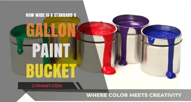 Standard Paint Bucket Width and Capacity