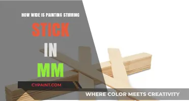 Painting Stirring Stick Width: Measuring in Millimeters for Precision